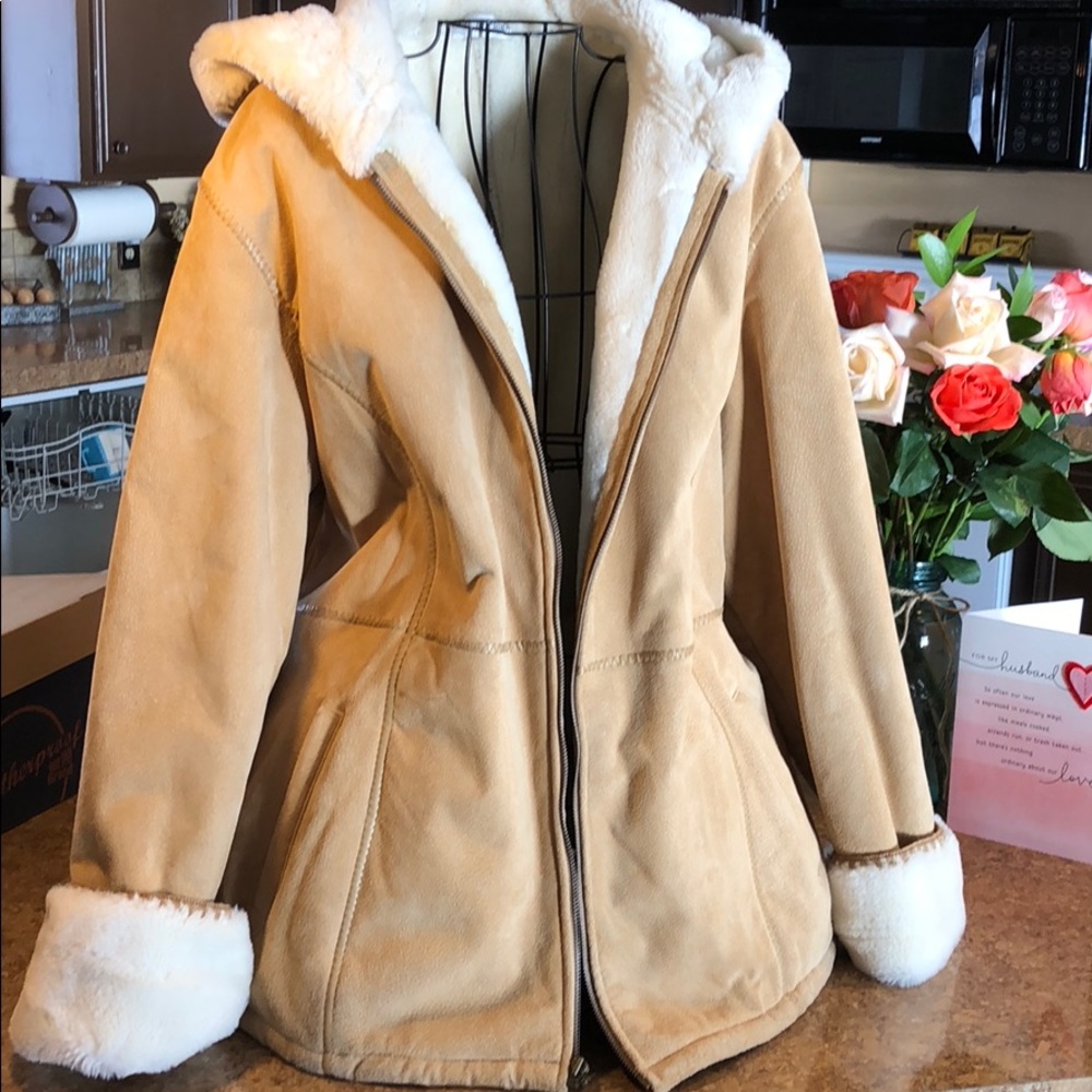 Leather coat